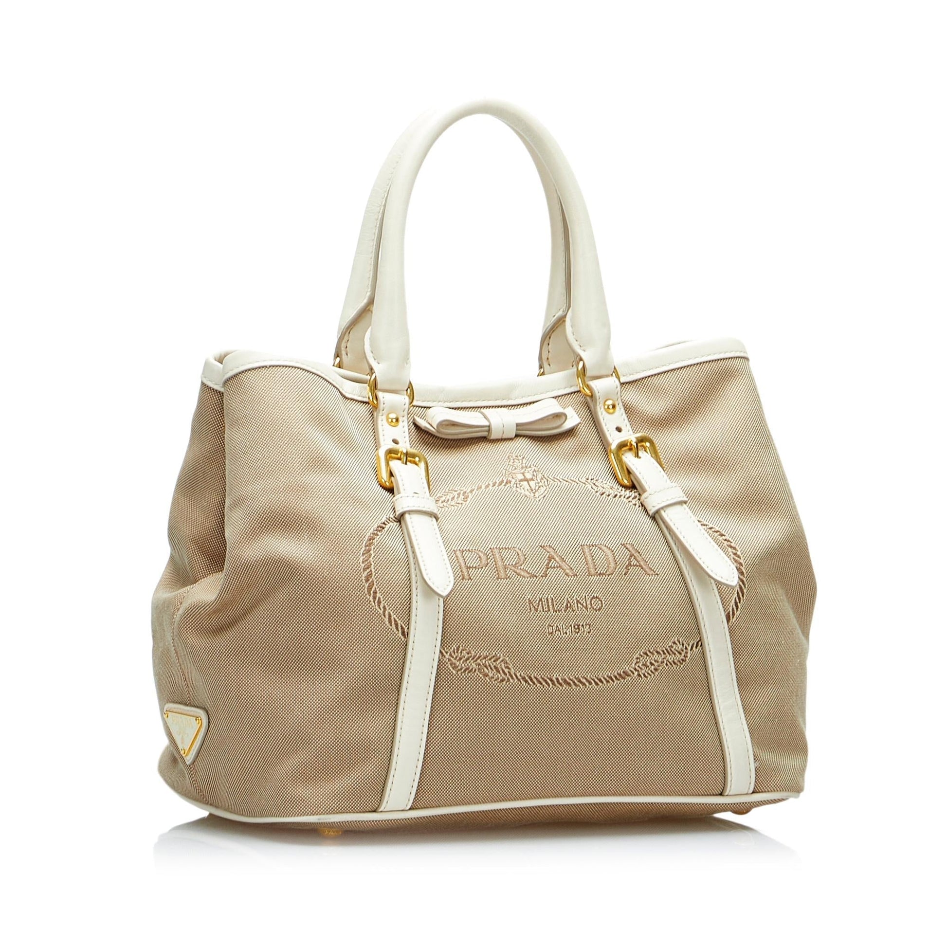 Prada Canapa Logo Satchel Style 8 - Rovelle Bags