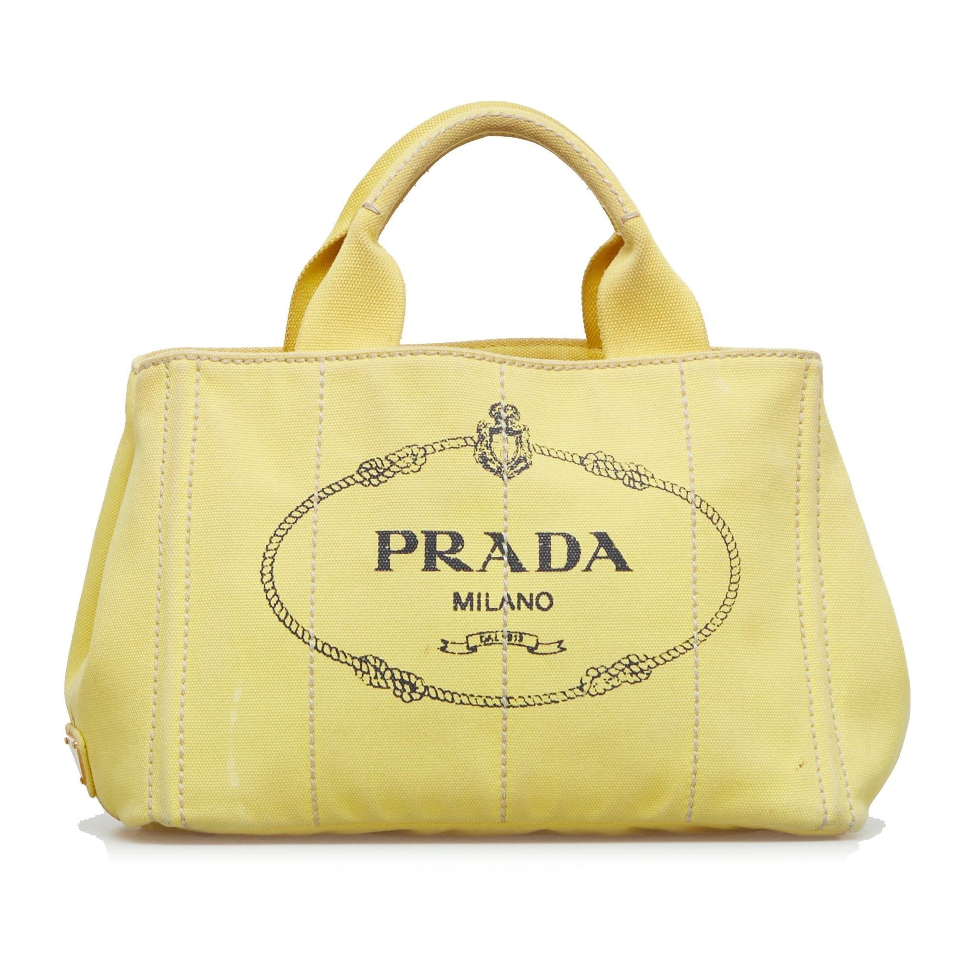 Prada Canapa Logo Satchel - Rovelle Bags