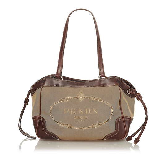 Prada Canapa Logo Shoulder Bag Style 2 - Rovelle Bags
