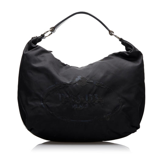 Prada Canapa Logo Tessuto Hobo Bag - Rovelle Bags
