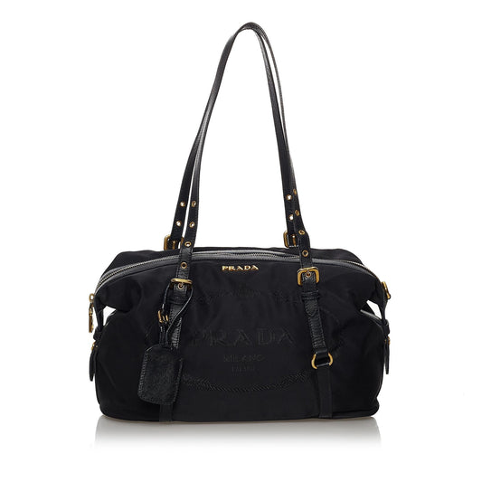 Prada Canapa Logo Tessuto Shoulder Bag Style 2 - Rovelle Bags