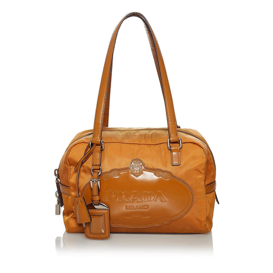 Prada Canapa Logo Tessuto Shoulder Bag - Rovelle Bags