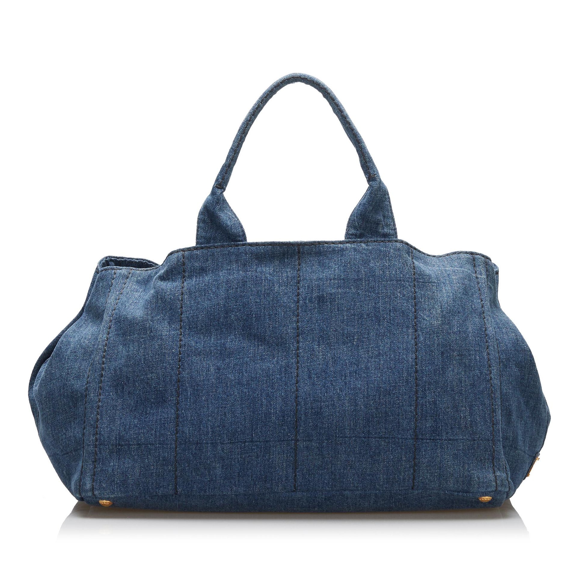 Prada Canapa Logo Tote Handbag Style 2 - Rovelle Bags