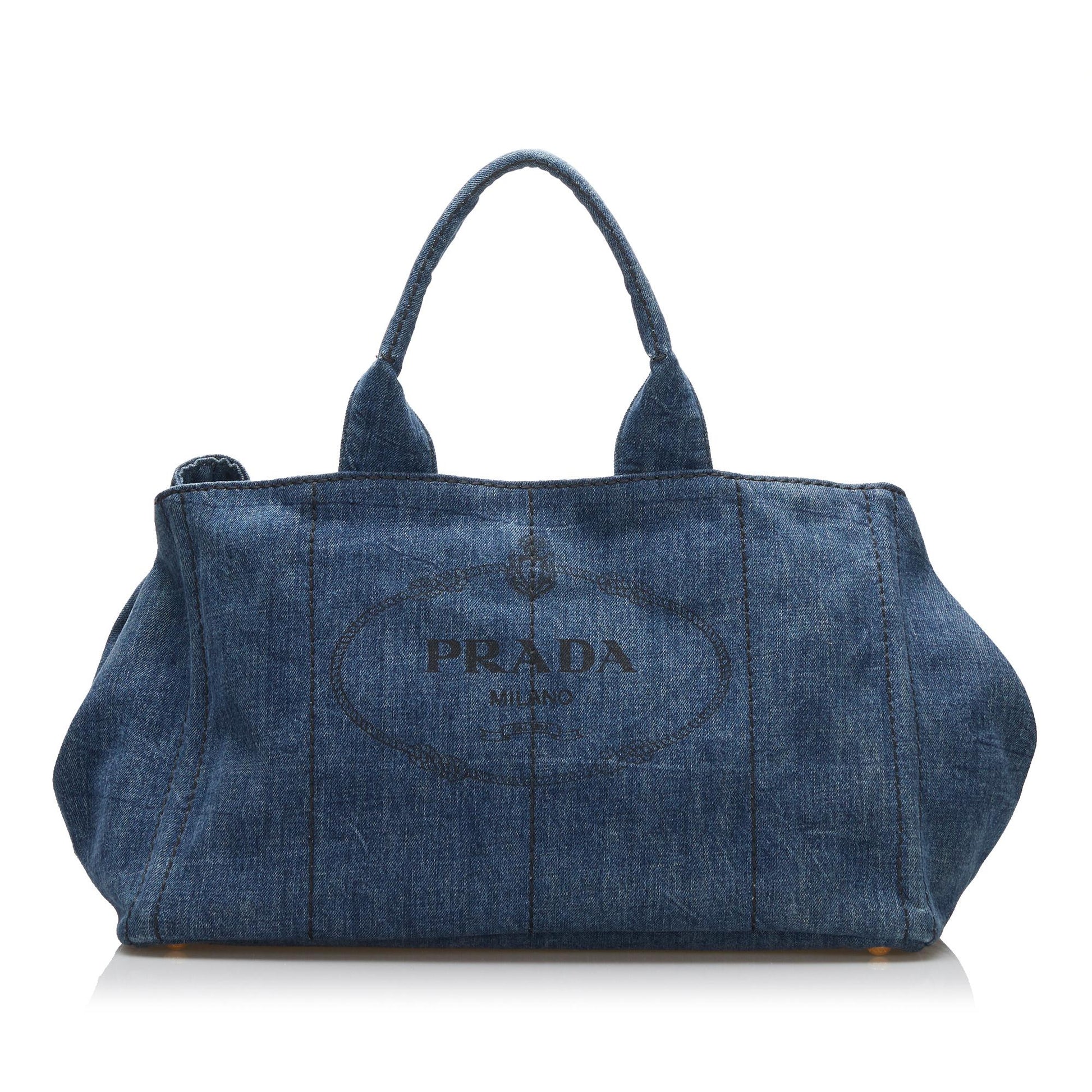 Prada Canapa Logo Tote Handbag Style 2 - Rovelle Bags