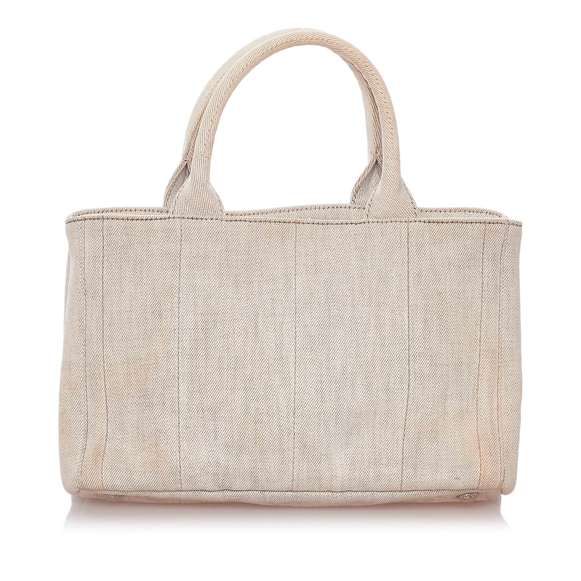 Prada Canapa Studded Canvas Satchel Style 4 - Rovelle Bags