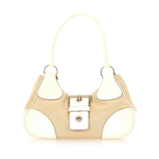 Prada Canvas Shoulder Handbag Style 10 - Rovelle Bags