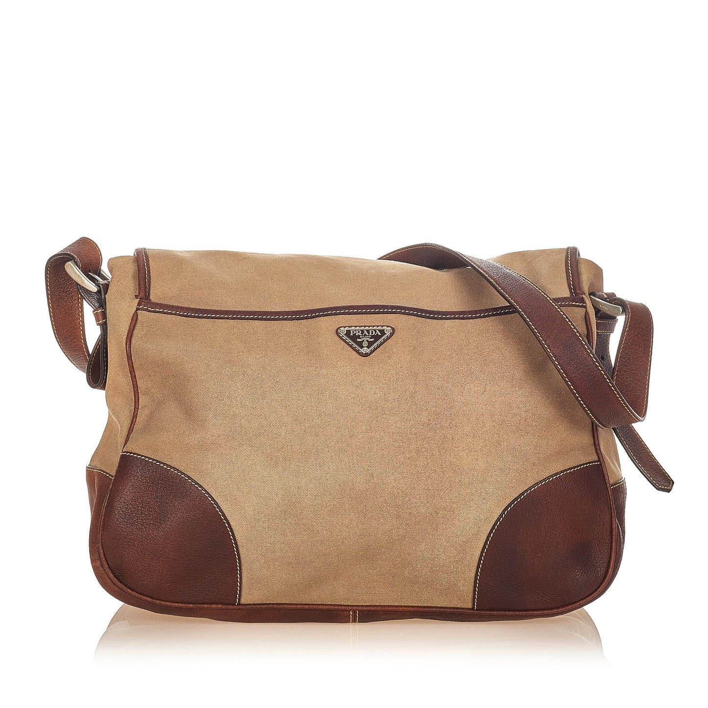 Prada Canvas Shoulder Handbag Style 16 - Rovelle Bags