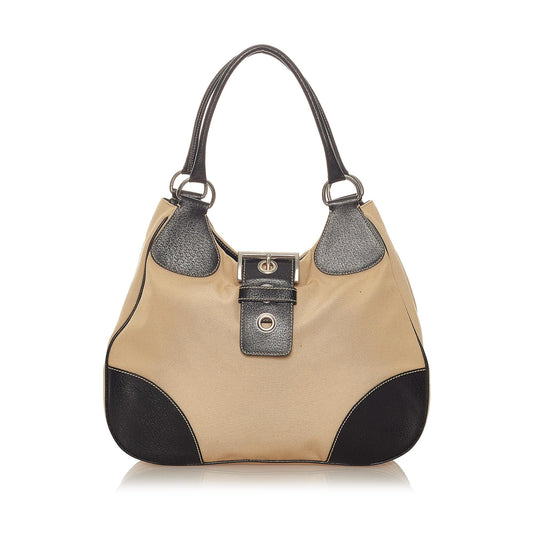 Prada Canvas Shoulder Handbag Style 13 - Rovelle Bags