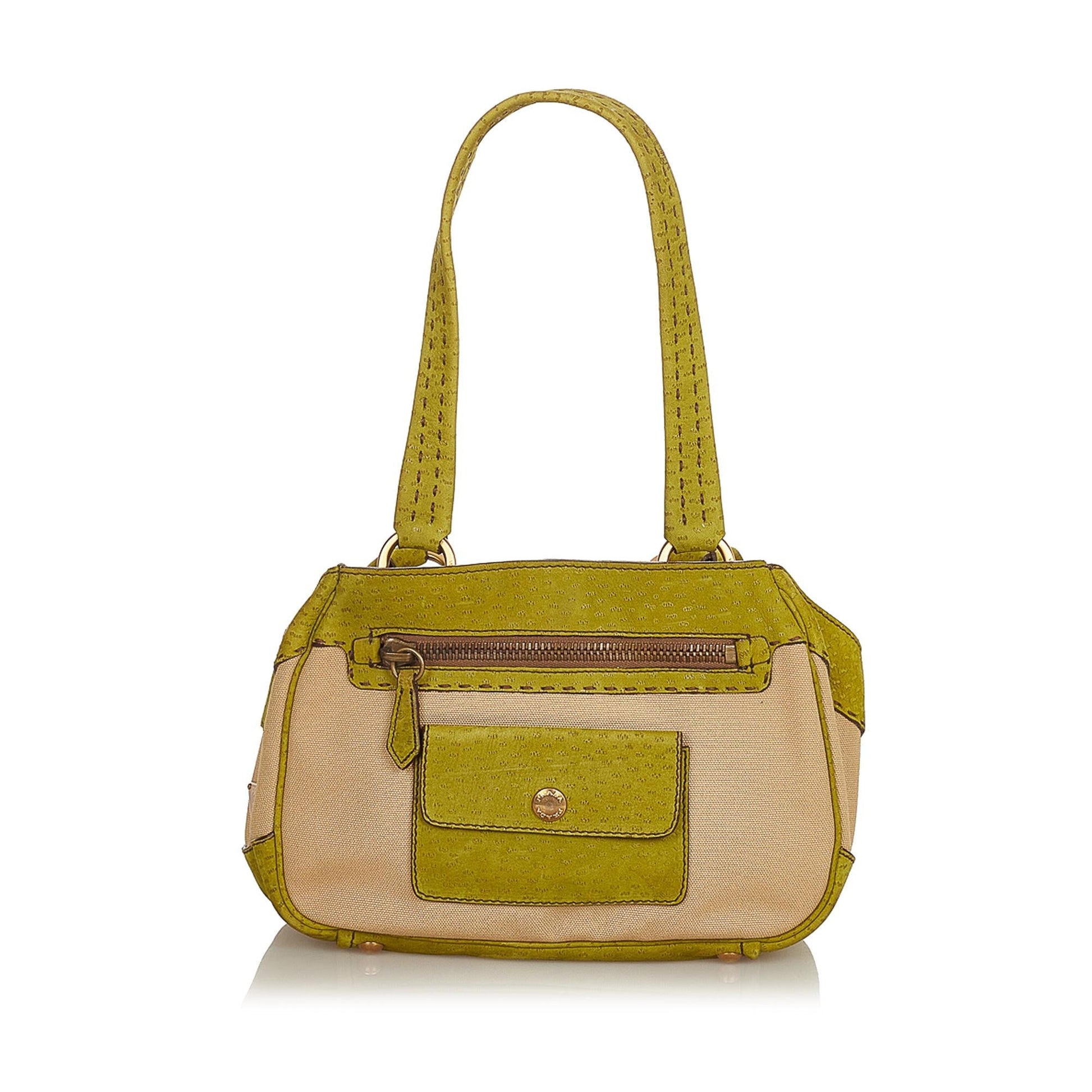 Prada Canvas Shoulder Handbag Style 7 - Rovelle Bags