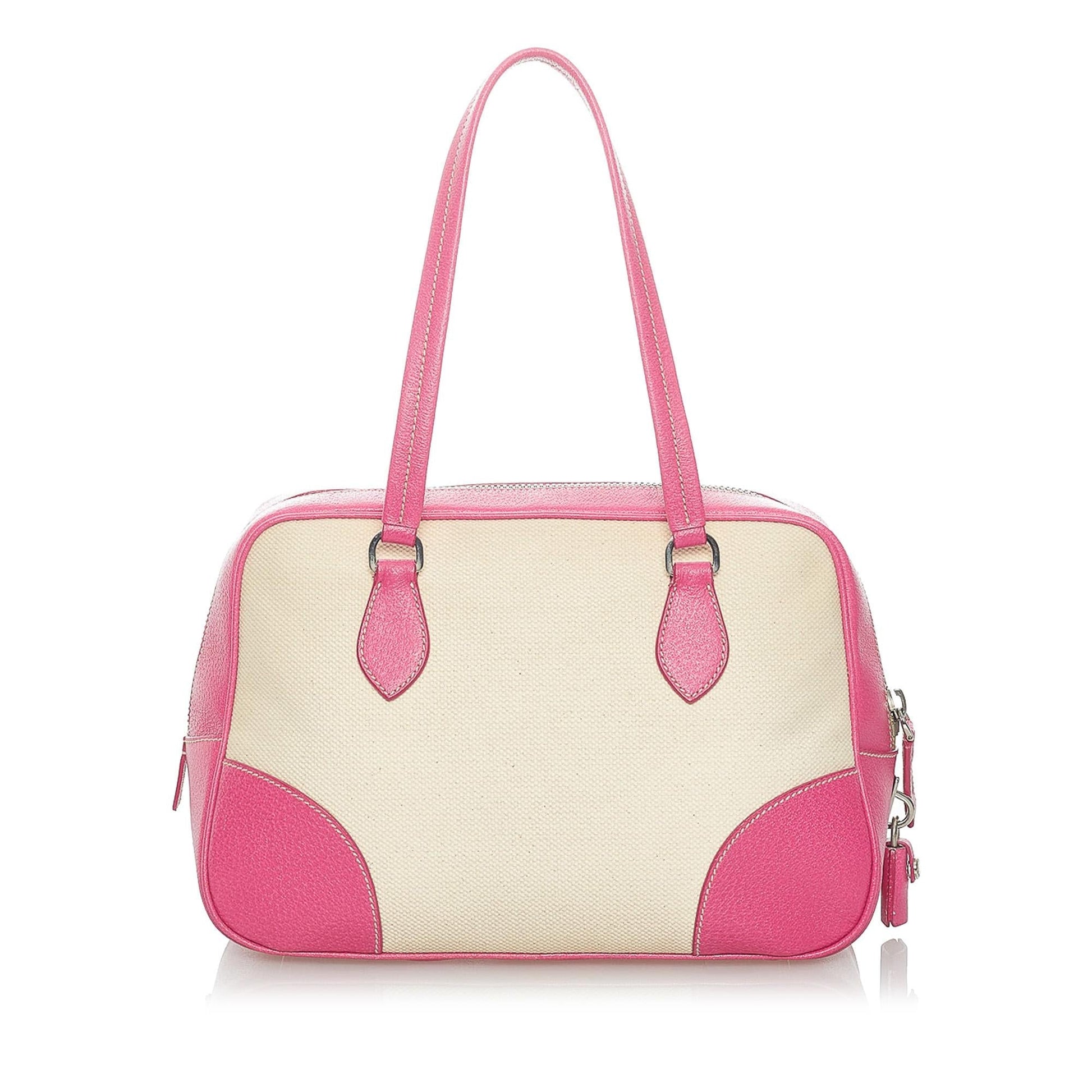 Prada Canvas Shoulder Handbag Style 5 - Rovelle Bags