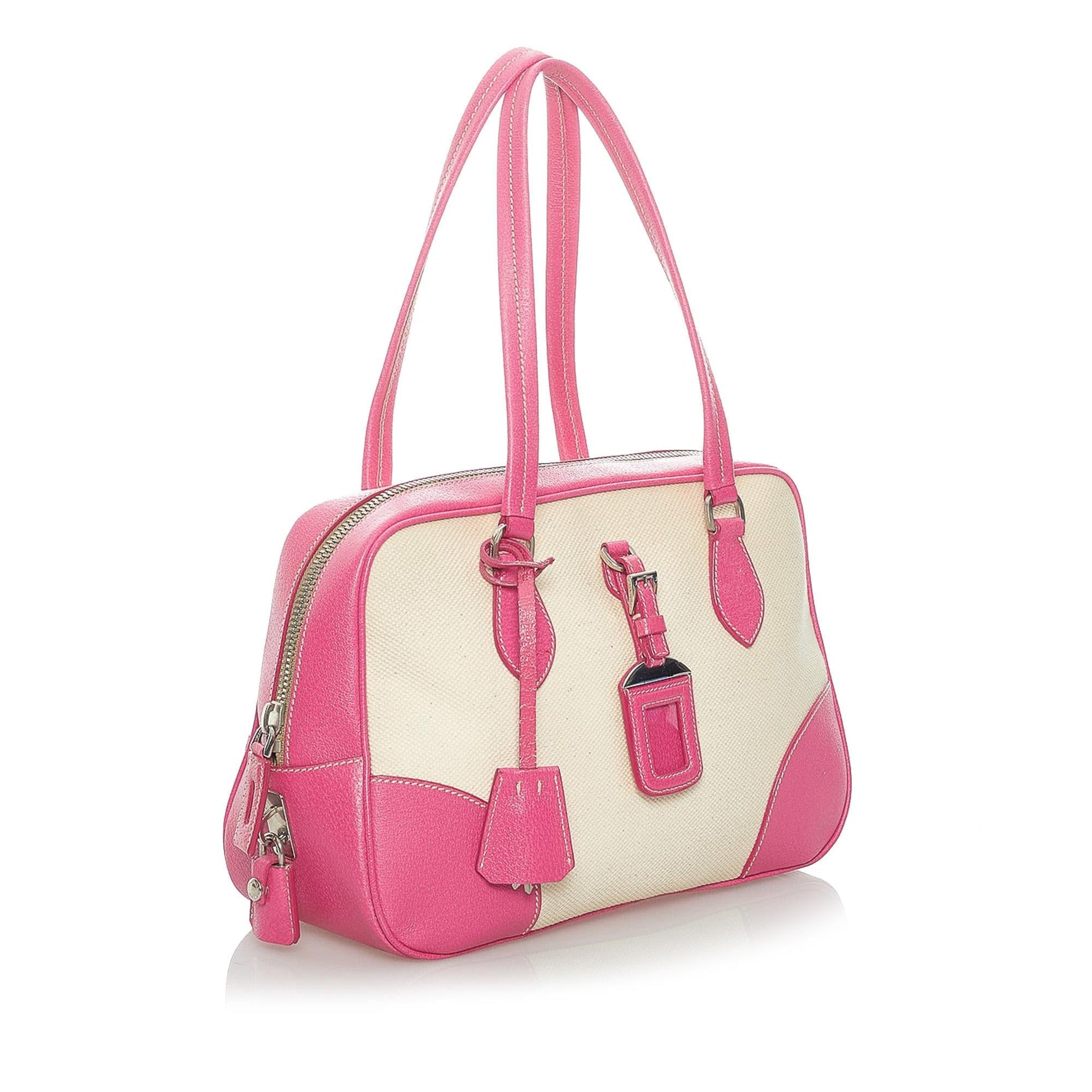 Prada Canvas Shoulder Handbag Style 5 - Rovelle Bags