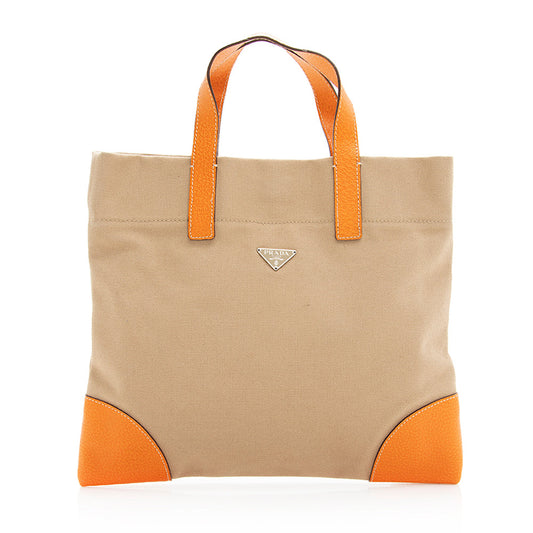 Prada Canvas Small Tote - Rovelle Bags
