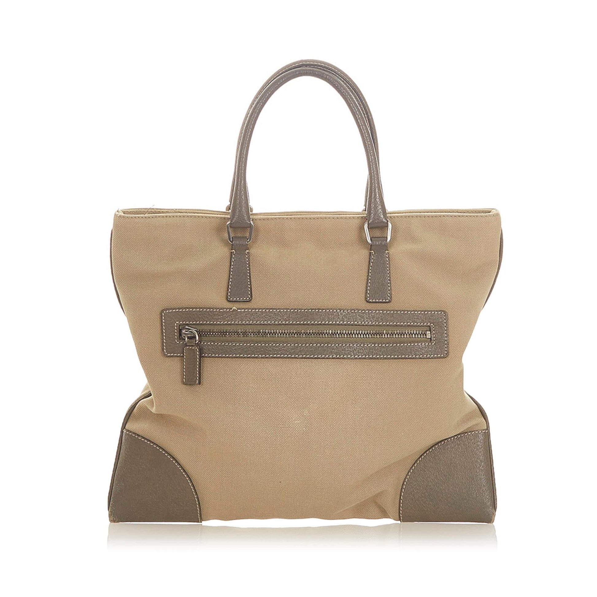 Prada Canvas Tote Handbag Style 12 - Rovelle Bags