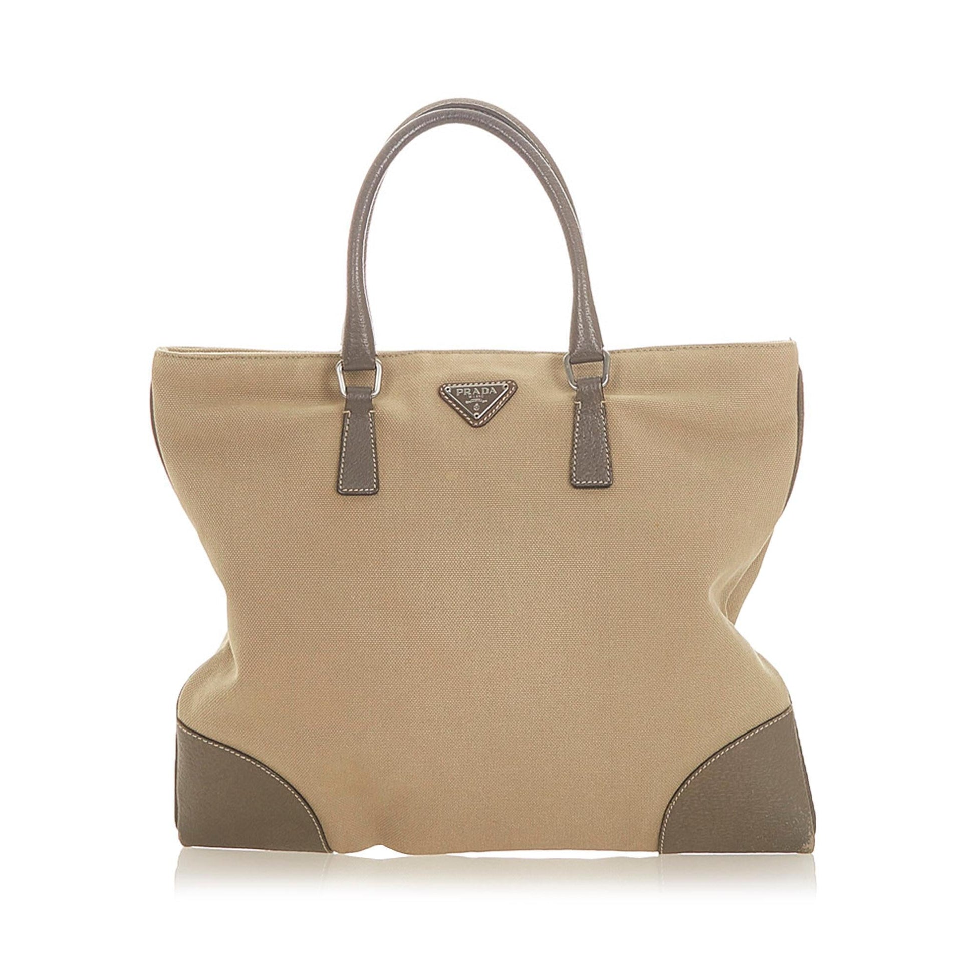 Prada Canvas Tote Handbag Style 12 - Rovelle Bags