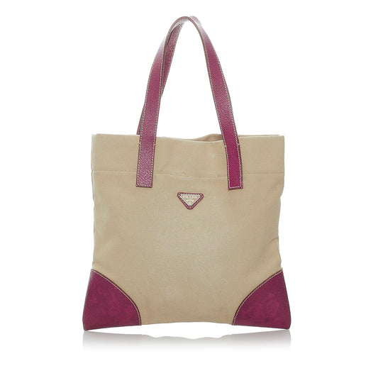 Prada Canvas Tote Handbag Style 3 - Rovelle Bags