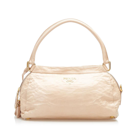 Prada Cipria Craquele Leather Handbag - Rovelle Bags