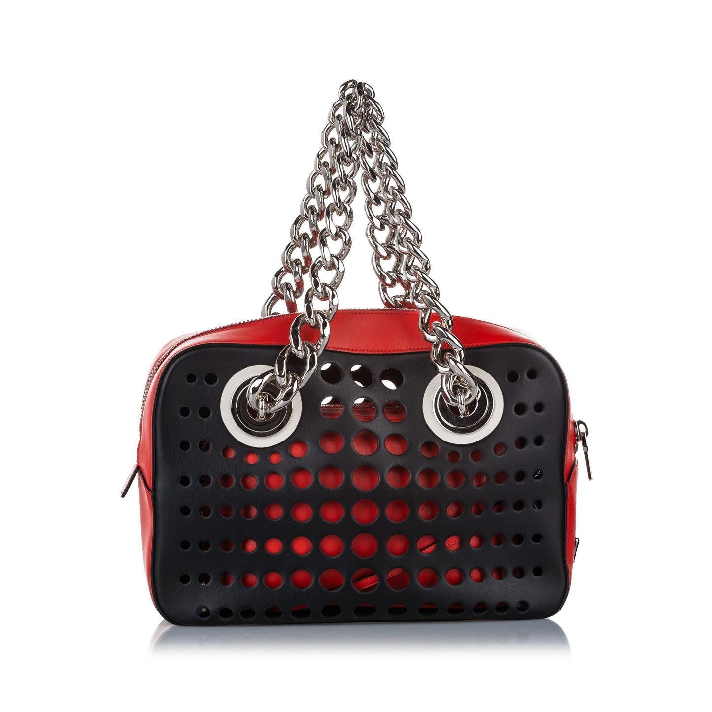 Prada City Fori Perforated Handbag - Rovelle Bags