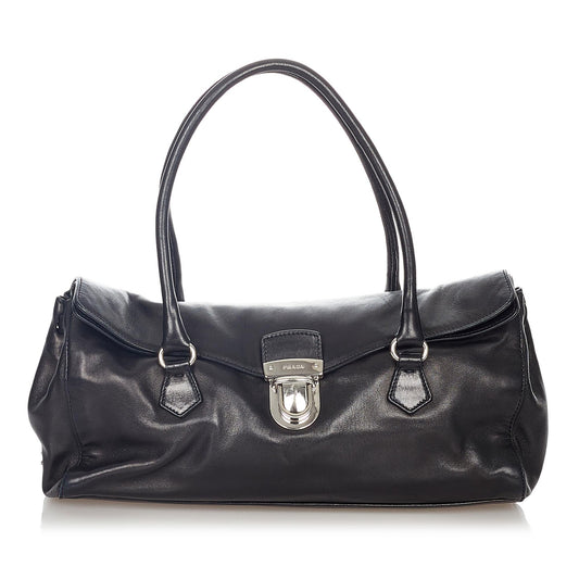 Prada Easy Leather Shoulder Bag Style 5 - Rovelle Bags