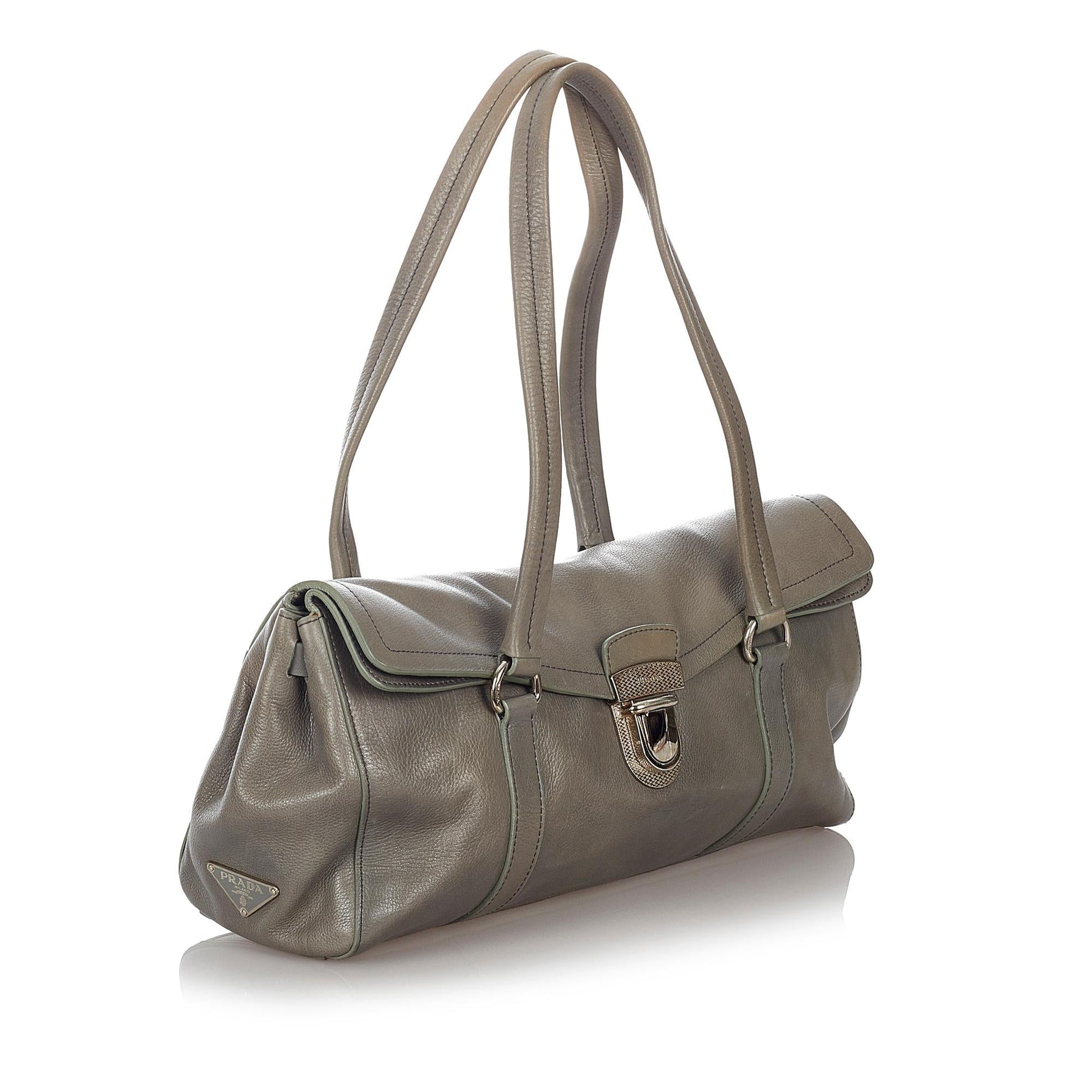 Prada Easy Leather Shoulder Bag Style 6 - Rovelle Bags