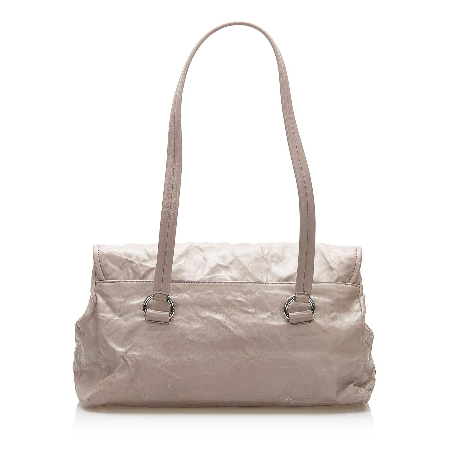 Prada Easy Leather Shoulder Bag Style 2 - Rovelle Bags