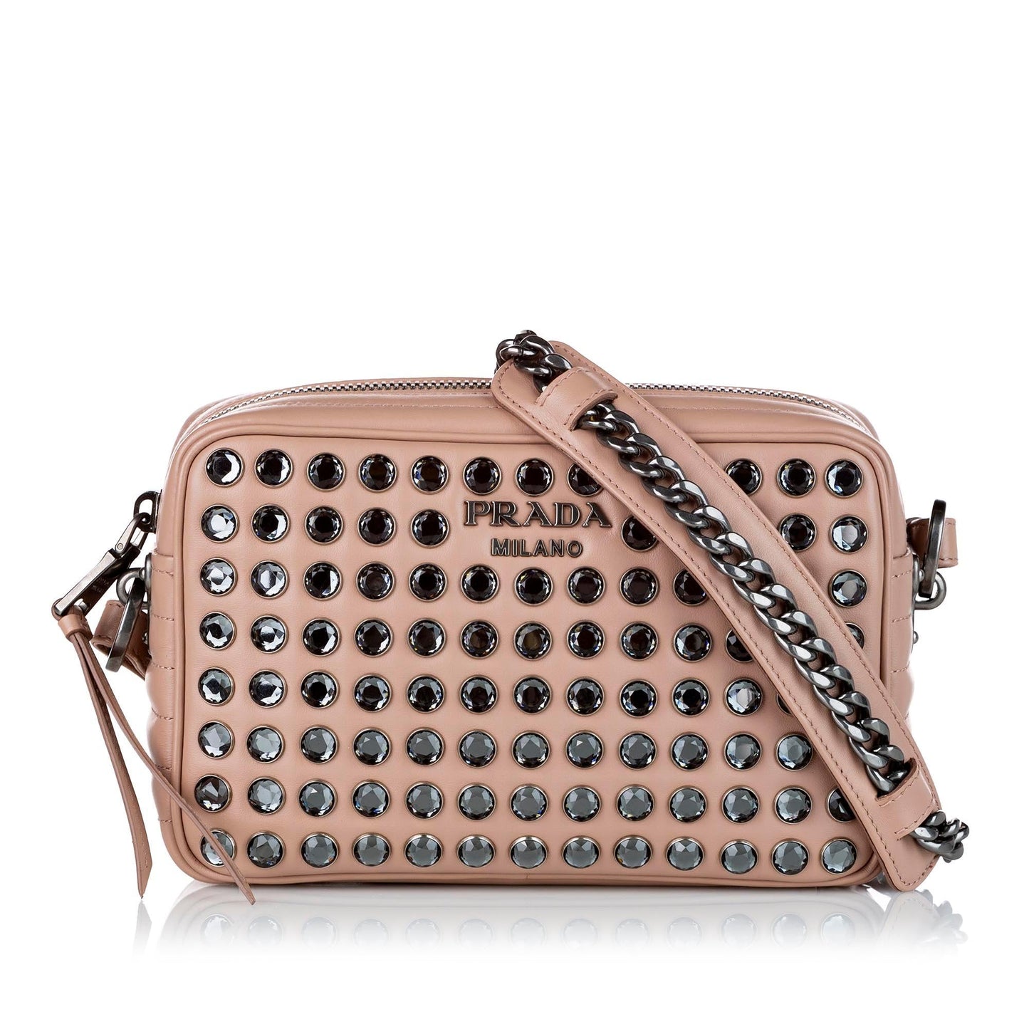 Prada Embellished Solf Calf Crossbody Bag - Rovelle Bags