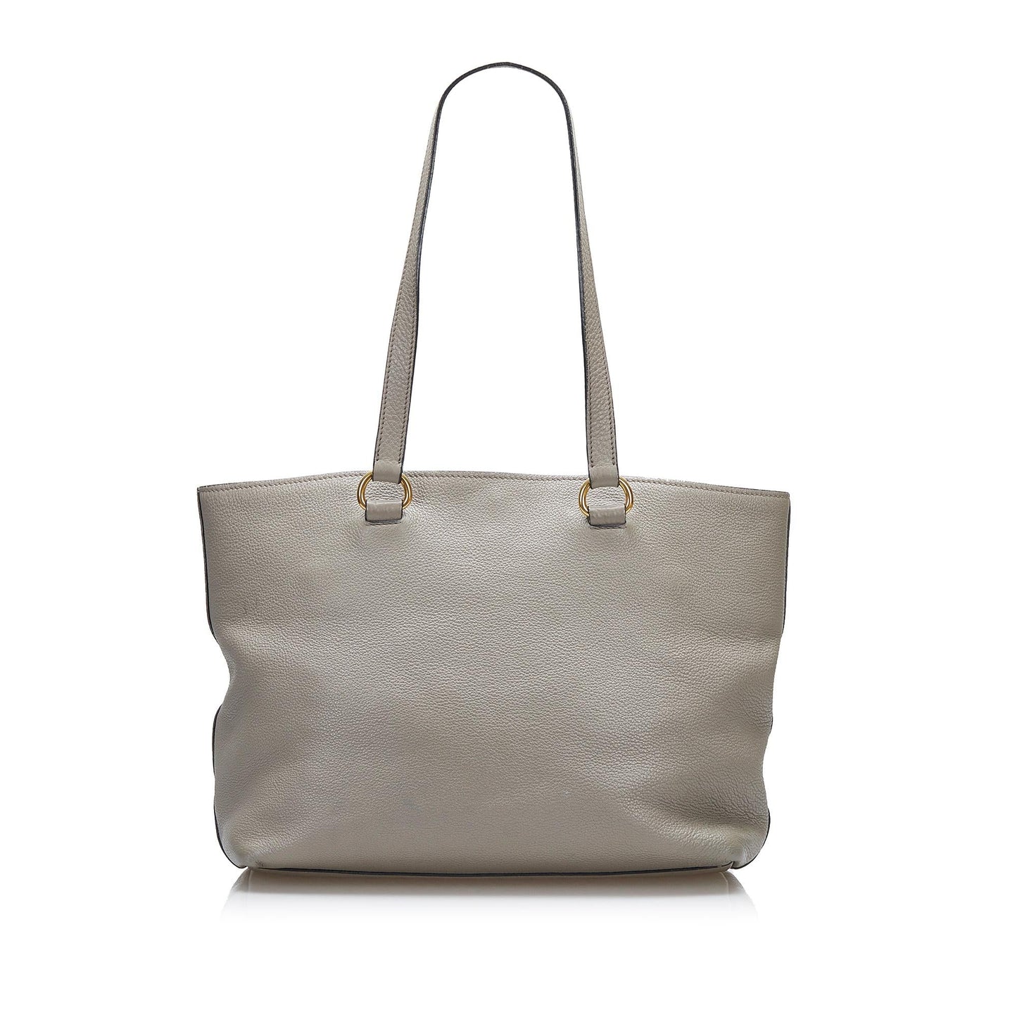 Prada Embossed Logo Leather Tote - Rovelle Bags