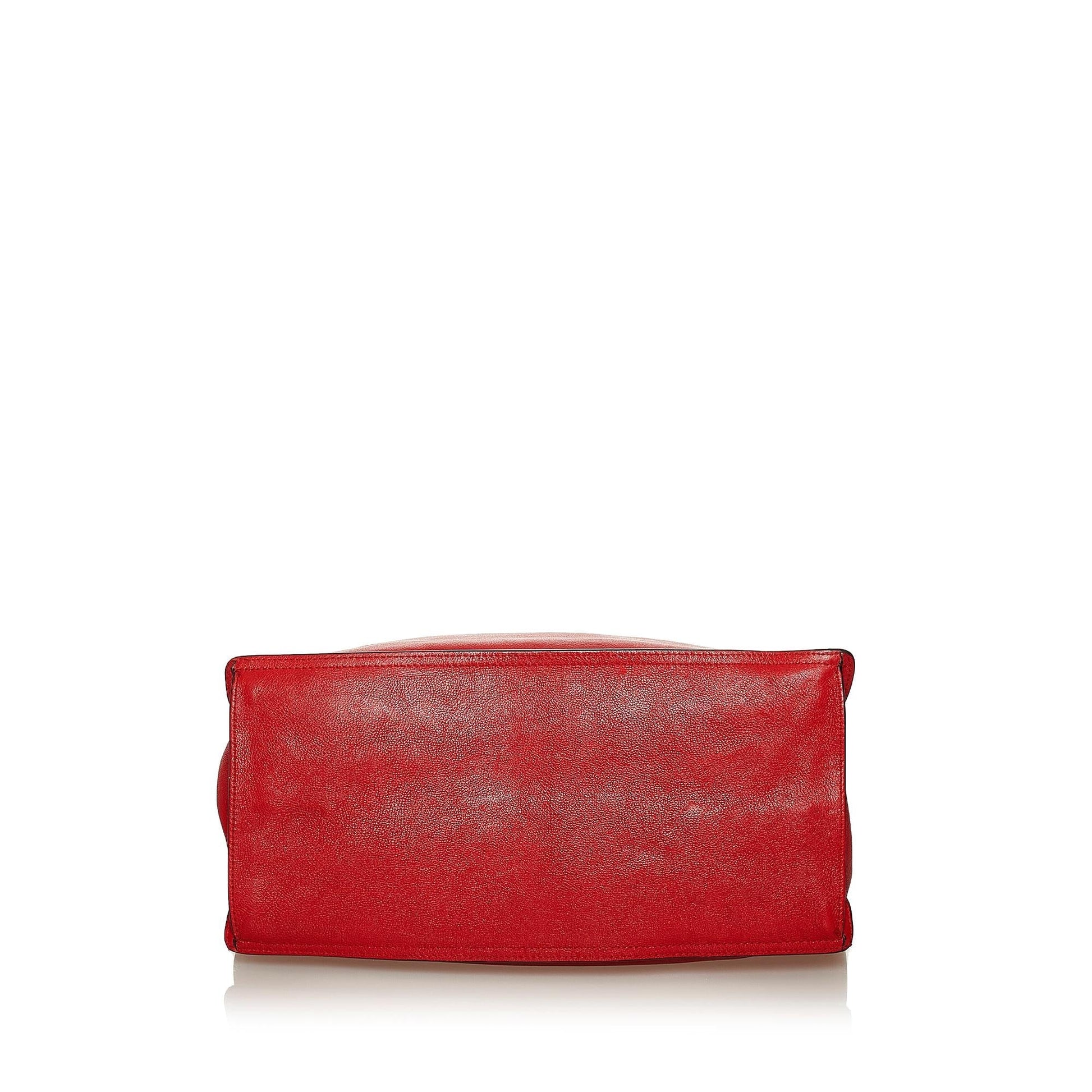 Prada Etiquette Leather Tote Bag Style 4 - Rovelle Bags
