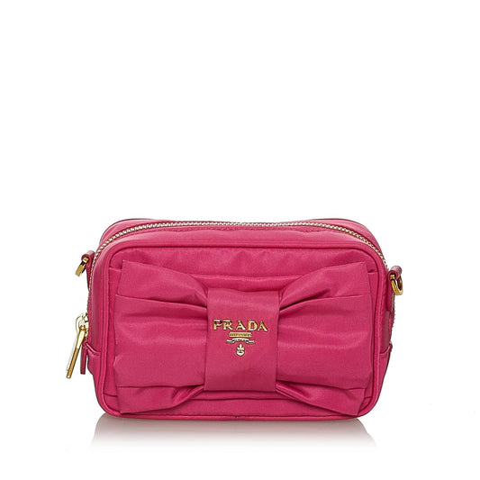 Prada Fiocco Bow Tessuto Crossbody Bag Style 3 - Rovelle Bags