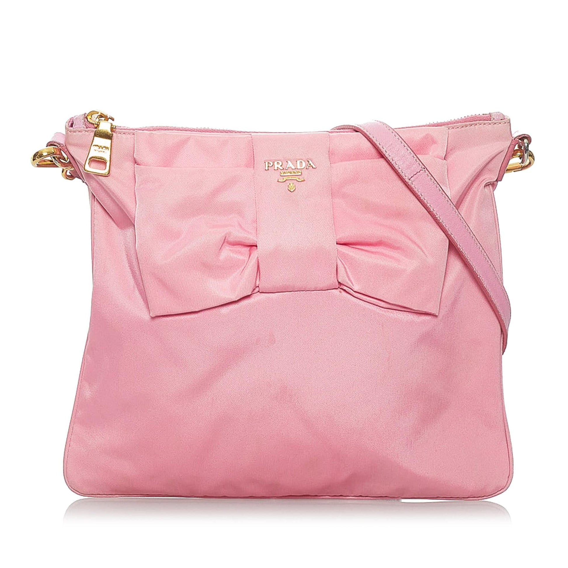 Prada Fiocco Bow Tessuto Crossbody Bag - Rovelle Bags