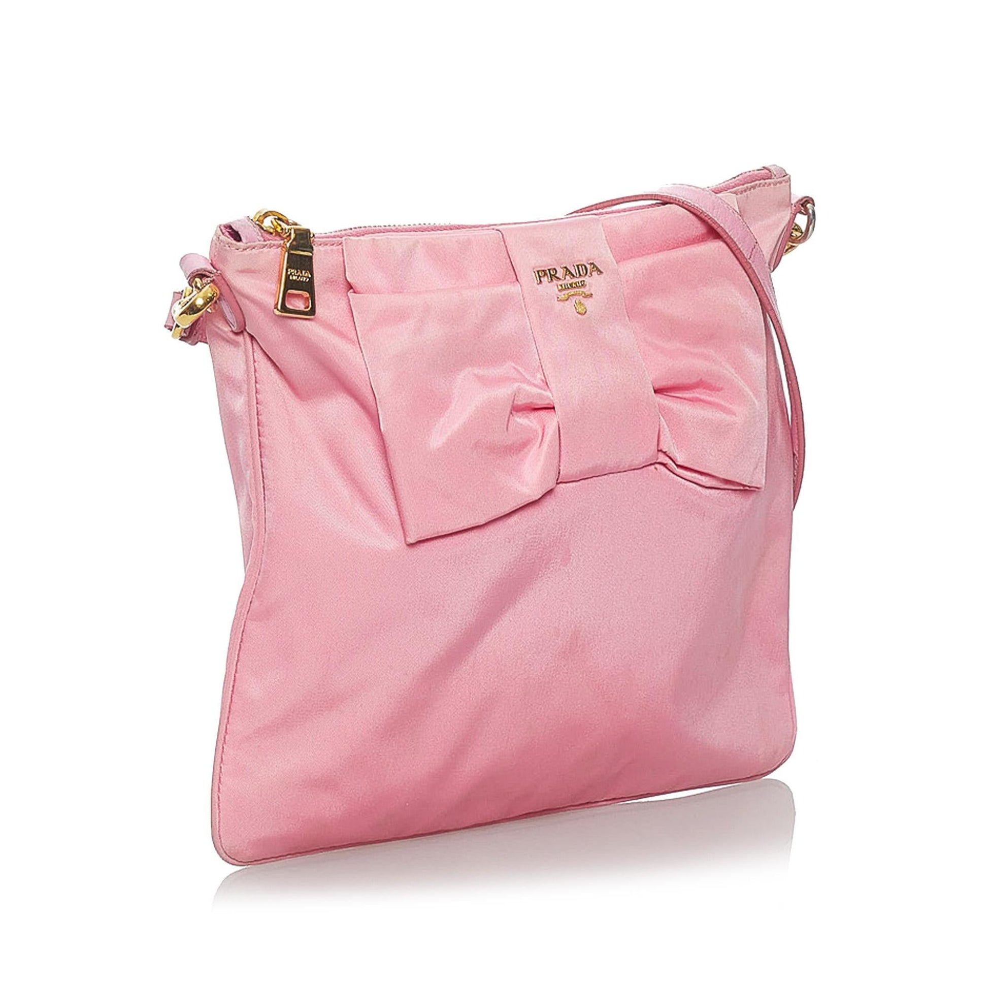 Prada Fiocco Bow Tessuto Crossbody Bag - Rovelle Bags
