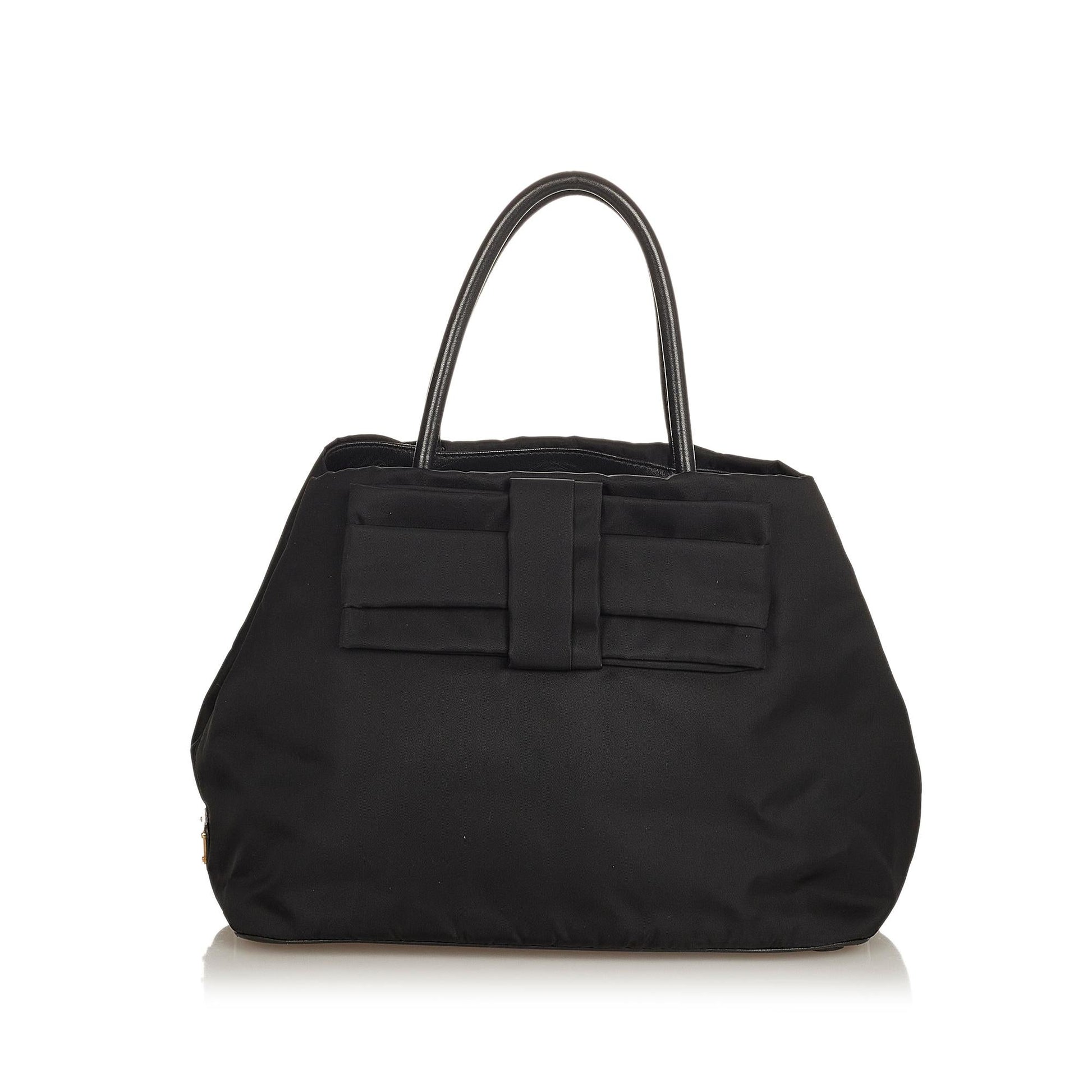 Prada Fiocco Bow Tessuto Tote Bag Style 6 - Rovelle Bags