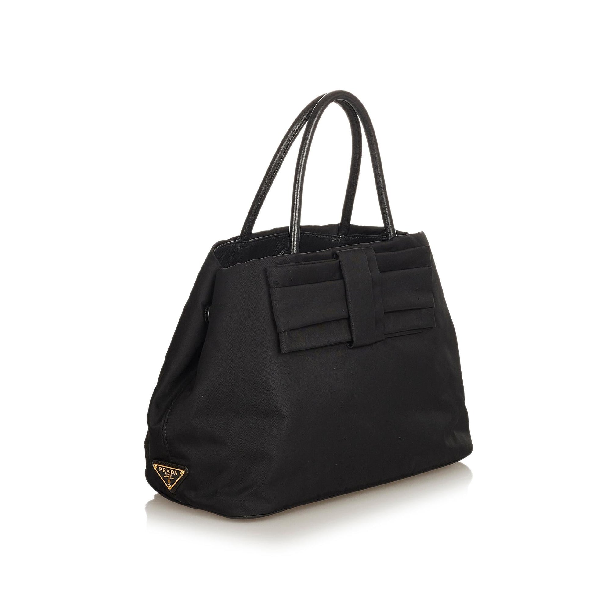 Prada Fiocco Bow Tessuto Tote Bag Style 6 - Rovelle Bags
