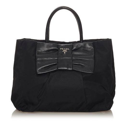 Prada Fiocco Bow Tessuto Tote Bag Style 7 - Rovelle Bags