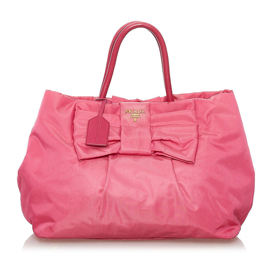 Prada Fiocco Bow Tessuto Tote Bag Style 3 - Rovelle Bags