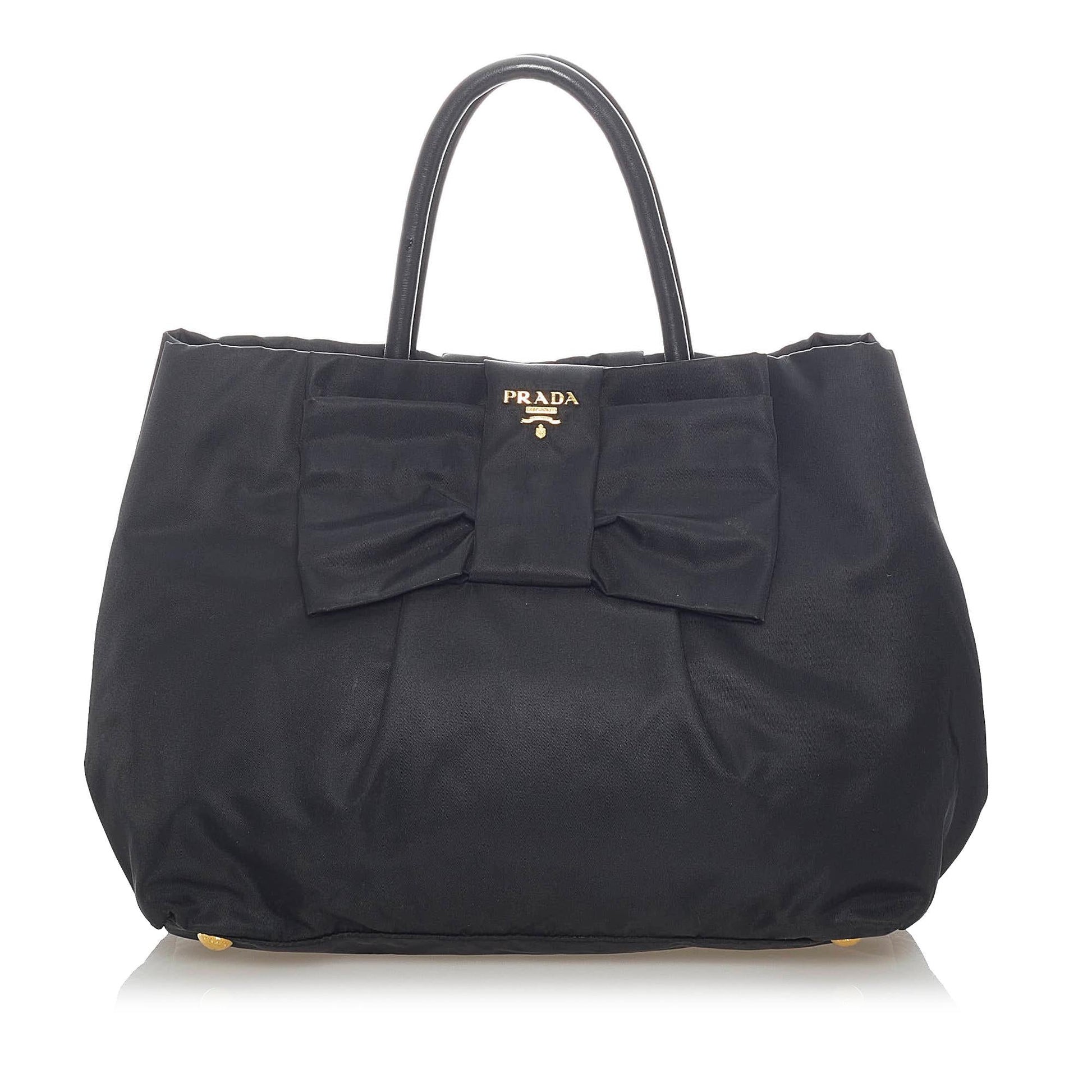 Prada Fiocco Bow Tessuto Tote Bag Style 2 - Rovelle Bags