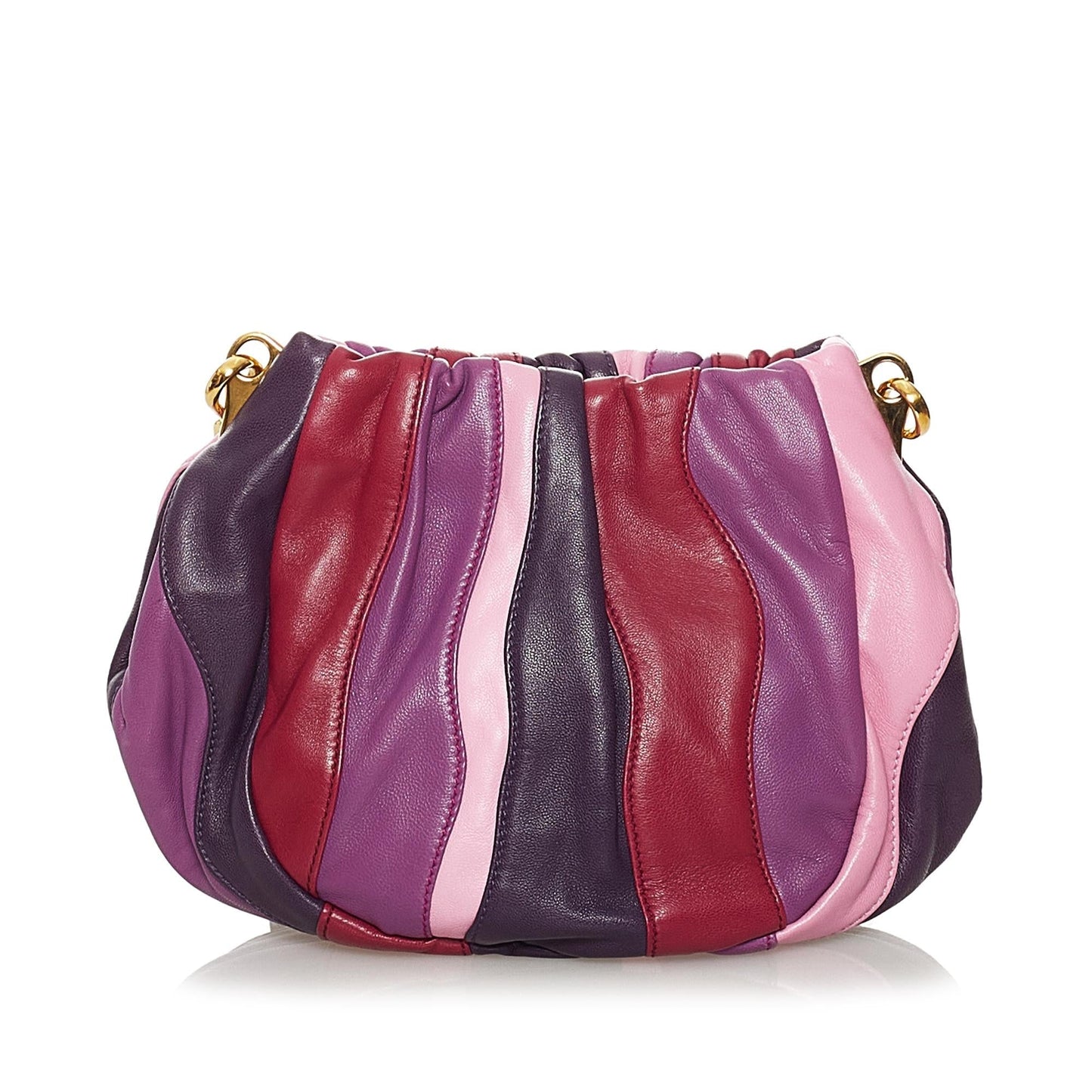 Prada Gathered Leather Crossbody Bag - Rovelle Bags
