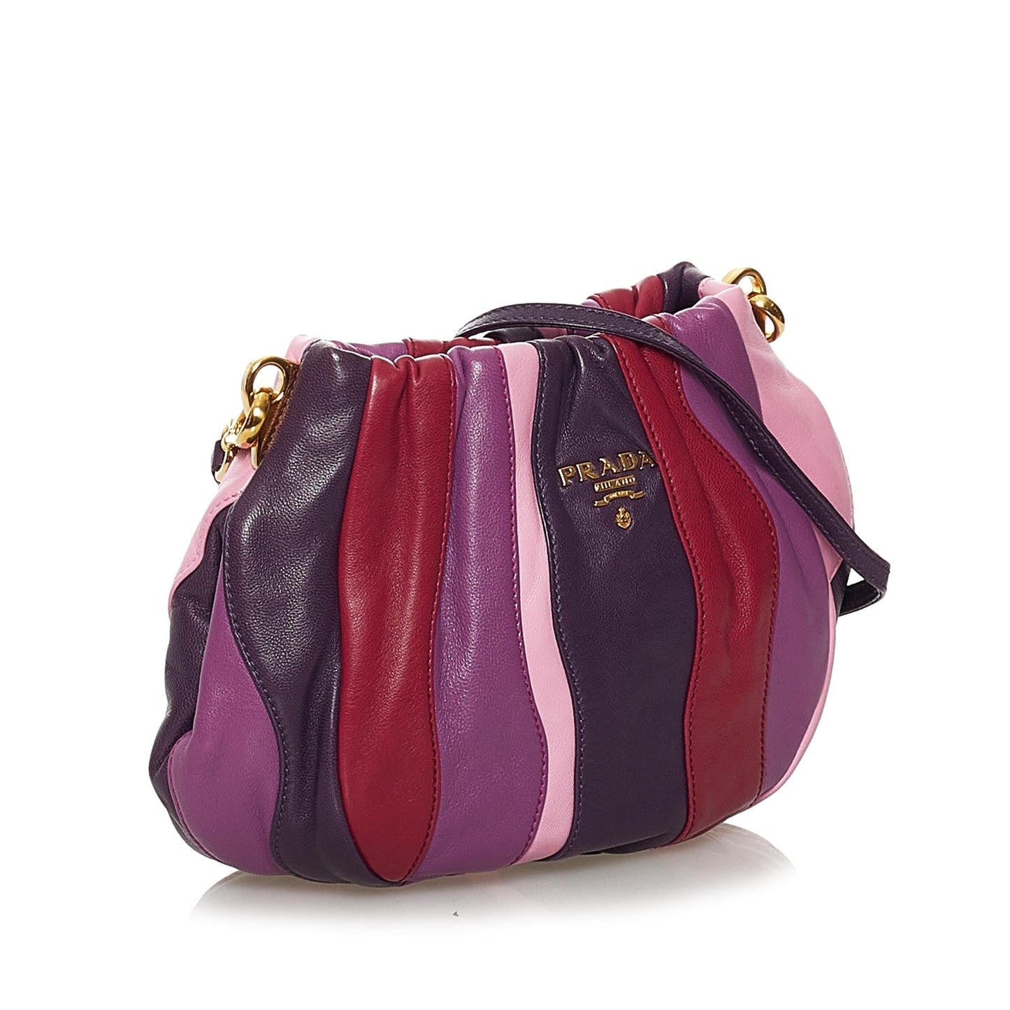 Prada Gathered Leather Crossbody Bag - Rovelle Bags