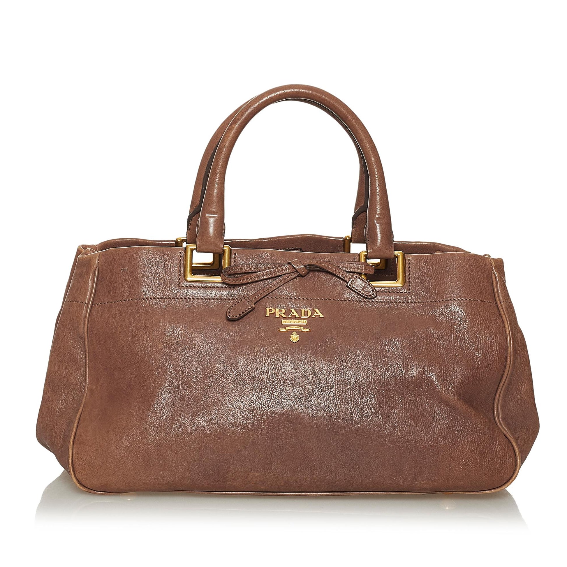 Prada Glace Calf Leather Satchel Style 3 - Rovelle Bags