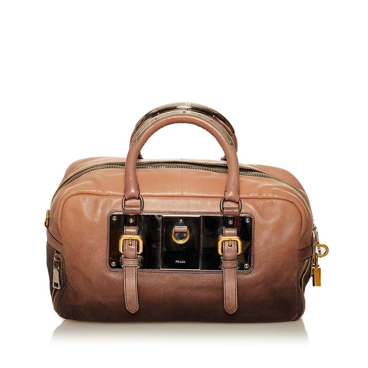 Prada Glace Calf Ombre Leather Handbag - Rovelle Bags