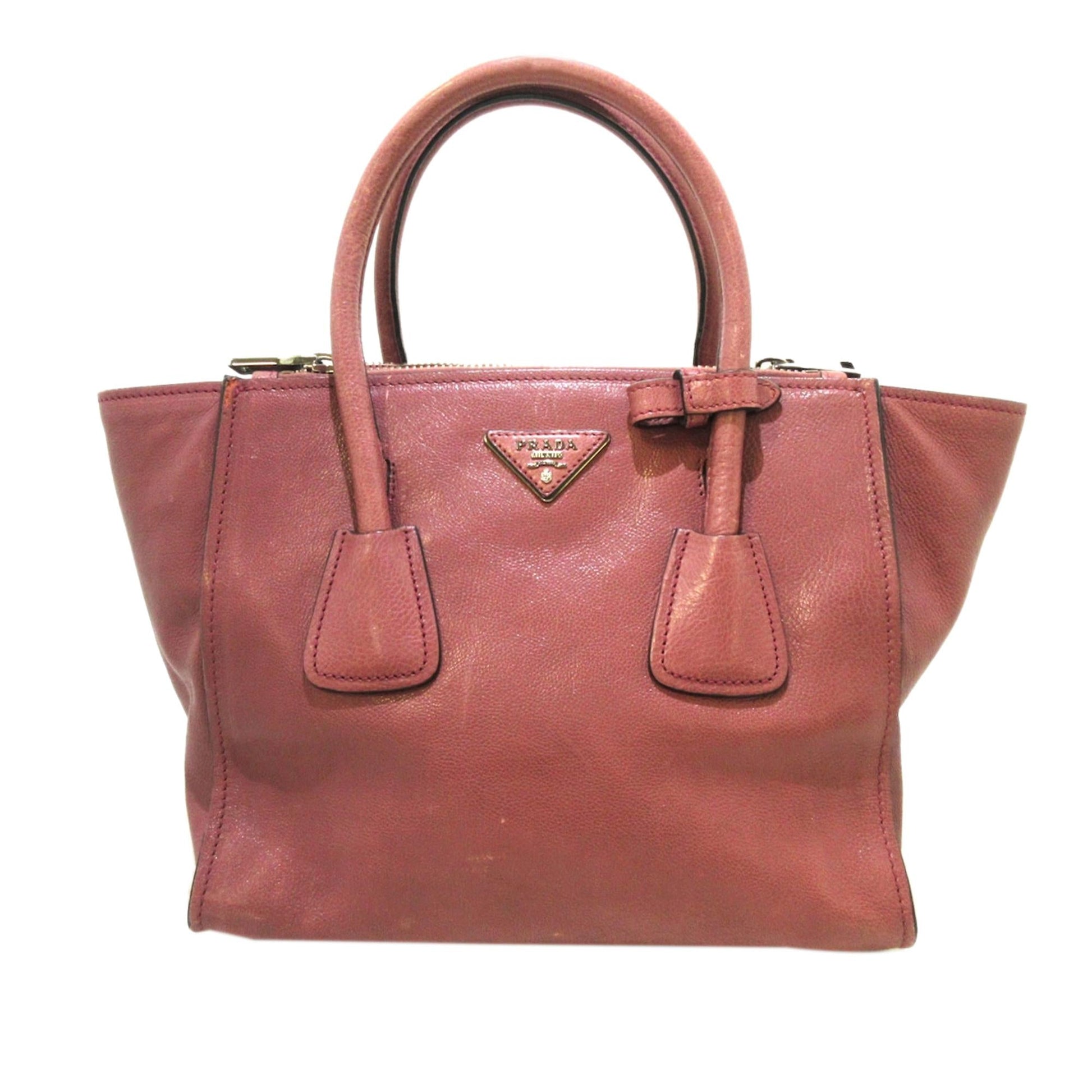 Prada Glace Calf Twin Pocket Leather Handbag Style 2 - Rovelle Bags