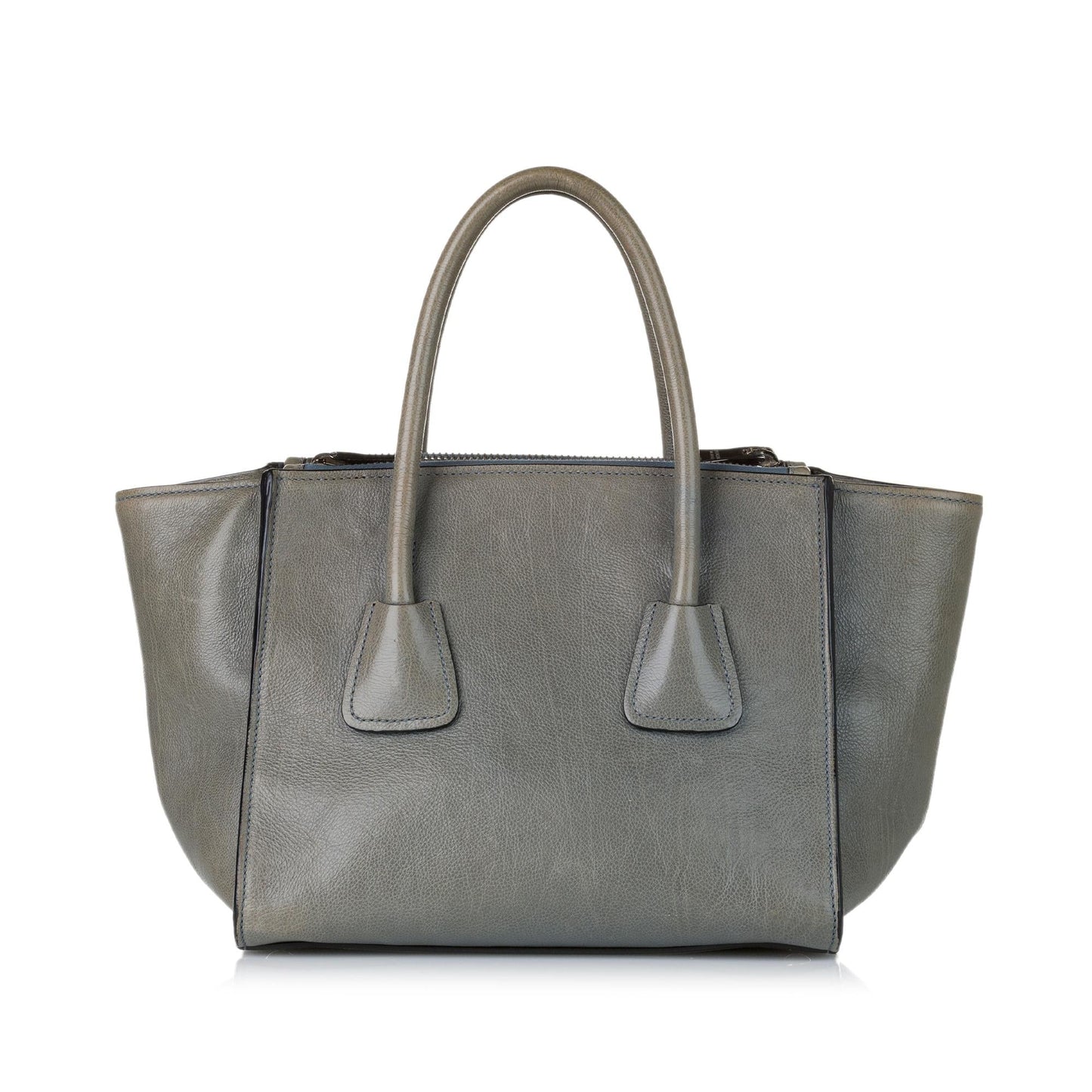 Prada Glace Calf Twin Pocket Leather Satchel - Rovelle Bags