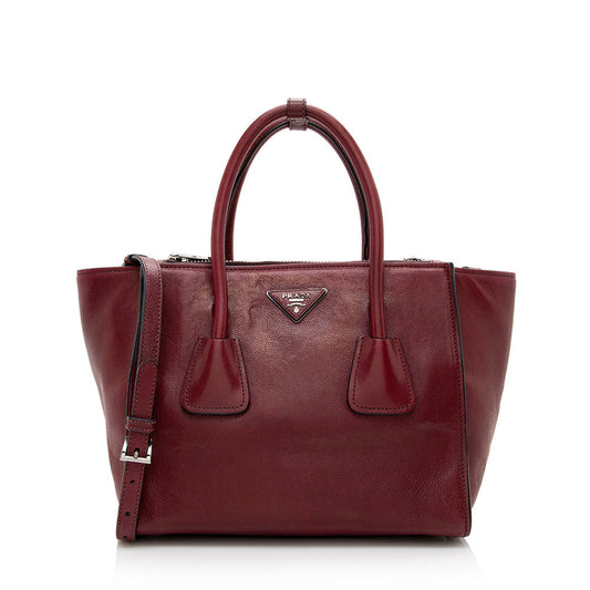 Prada Glace Calf Twin Pocket Tote - Rovelle Bags