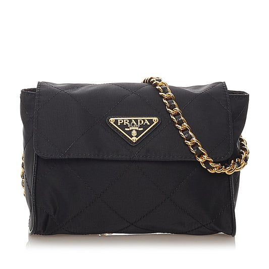 Prada Impuntu Tessuto Chain Crossbody Bag Style 2 - Rovelle Bags