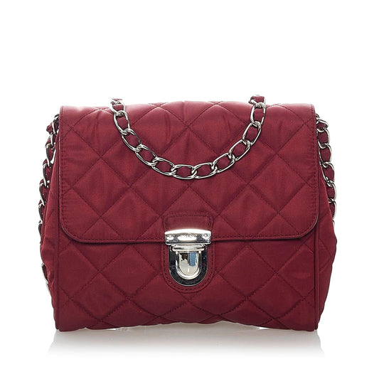 Prada Impuntu Tessuto Chain Crossbody Bag - Rovelle Bags