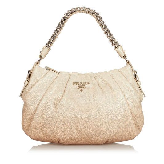 Prada Leather Baguette Handbag Style 5 - Rovelle Bags