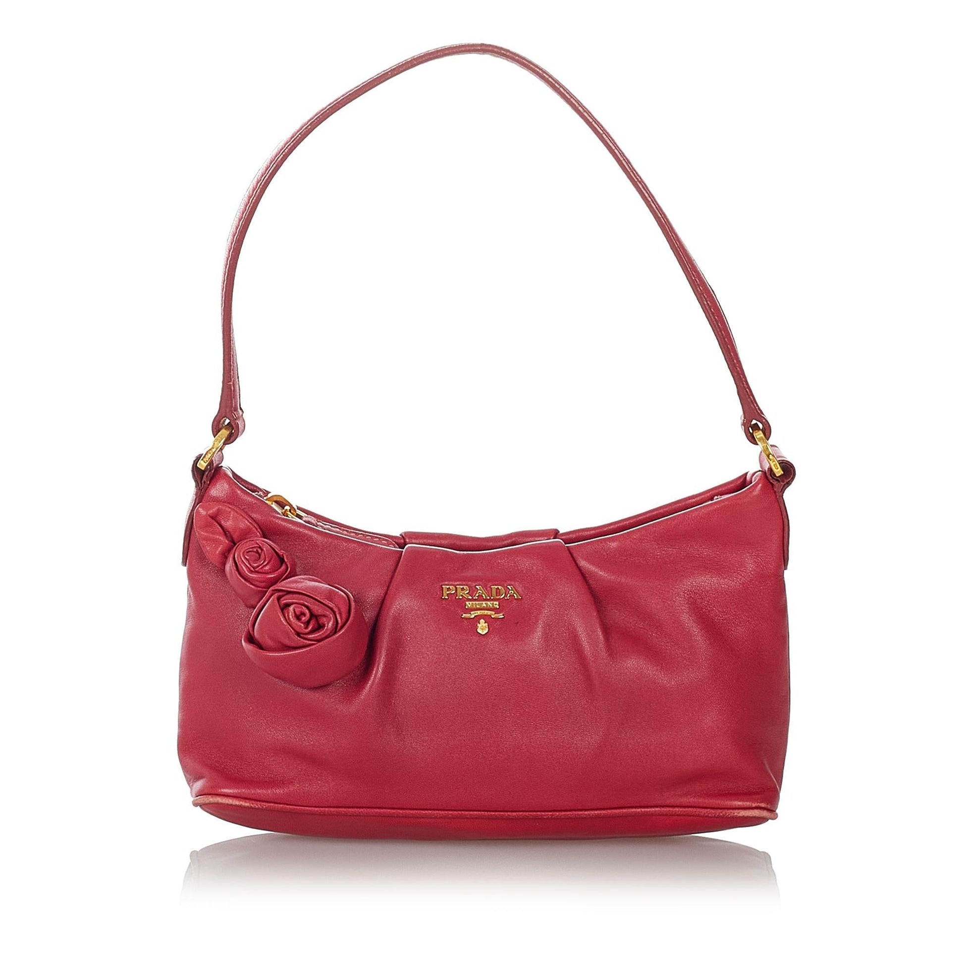 Prada Leather Baguette Handbag Style 4 - Rovelle Bags