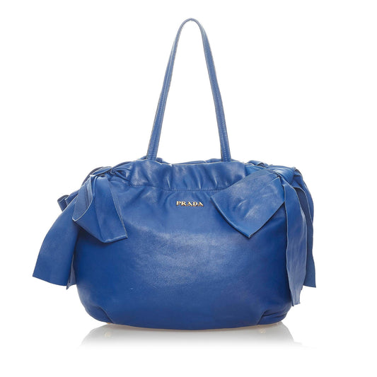 Prada Leather Bow Satchel - Rovelle Bags