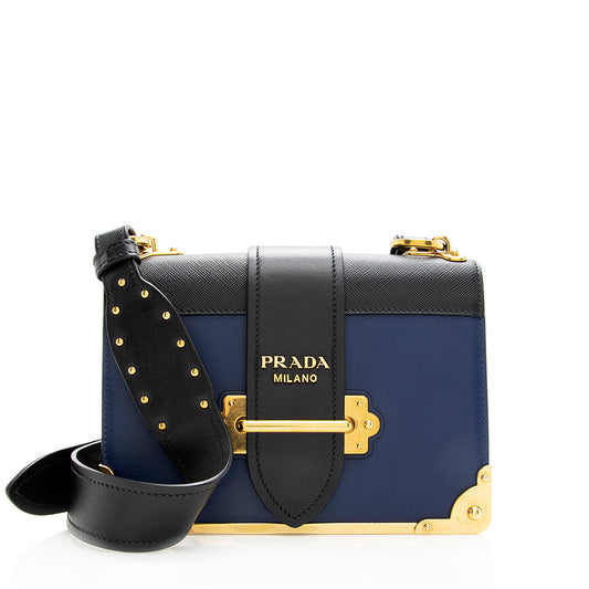 Prada Leather Cahier Shoulder Bag - Rovelle Bags