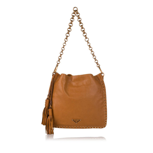 Prada Leather Chain Shoulder Bag - Rovelle Bags