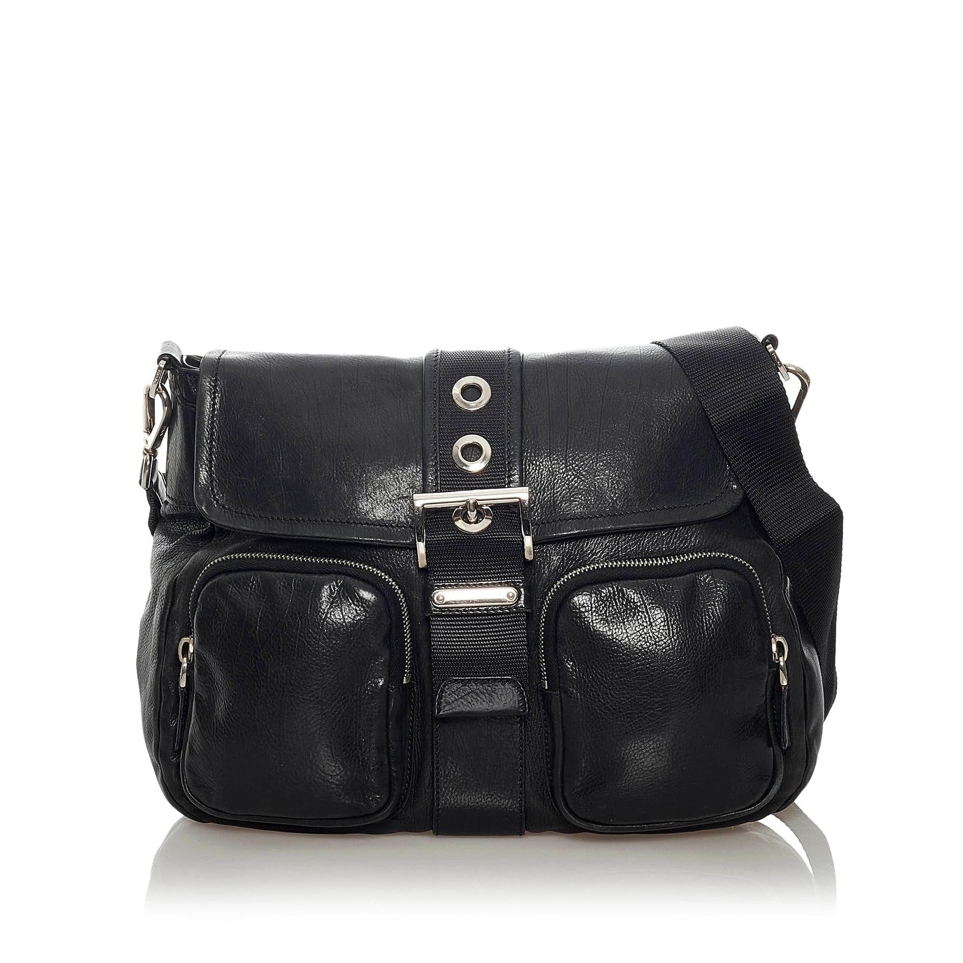 Prada Leather Crossbody Handbag Style 3 - Rovelle Bags